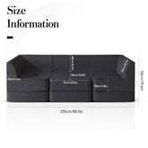 Customizable 3-Seat Modular Sofa